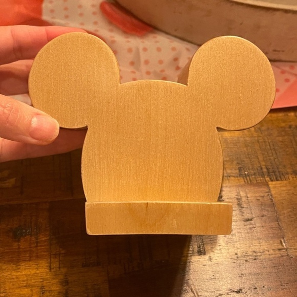 Disney Wooden Mouse Ears Pen and cellphone holder